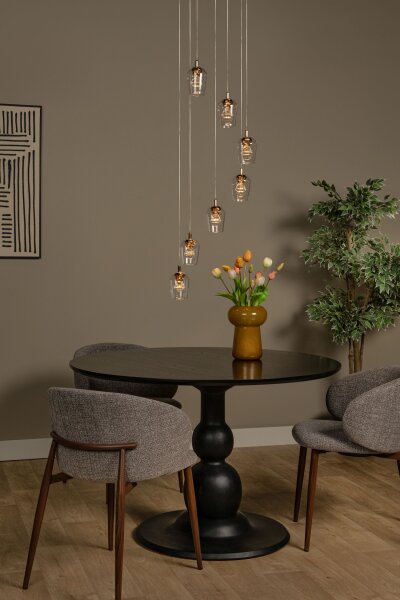 LED Hängelampe Gold 7-flammig L:39 cm 2700 K edel