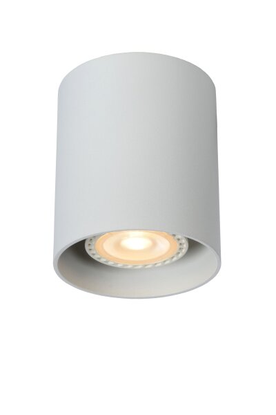 Aufbauspot Aluminium Weiß GU10 Ø8 cm modern rund