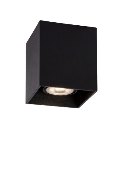 Deckenstrahler Aluminium Schwarz GU10 B:8 cm rund