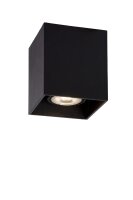 Deckenstrahler Aluminium Schwarz GU10 B:8 cm rund