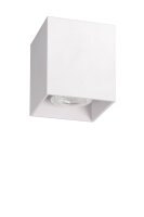 Deckenstrahler Aluminium Weiß GU10 L:8 cm modern