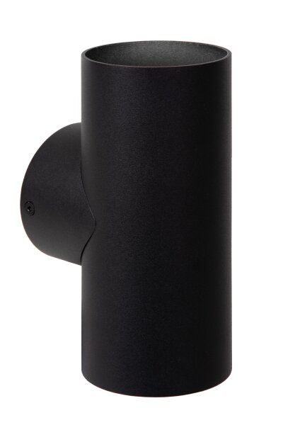 Wandlampe Up Down Schwarz 2-flammig GU10 H:18 cm