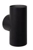 Wandlampe Up Down Schwarz 2-flammig GU10 H:18 cm