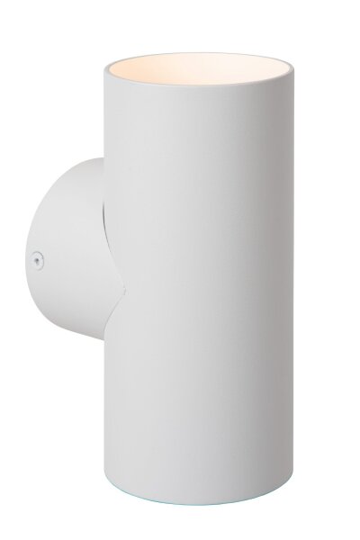 Wandlampe Up Down Weiß 2-flammig GU10 H:18 cm