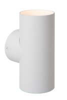 Wandlampe Up Down Weiß 2-flammig GU10 H:18 cm