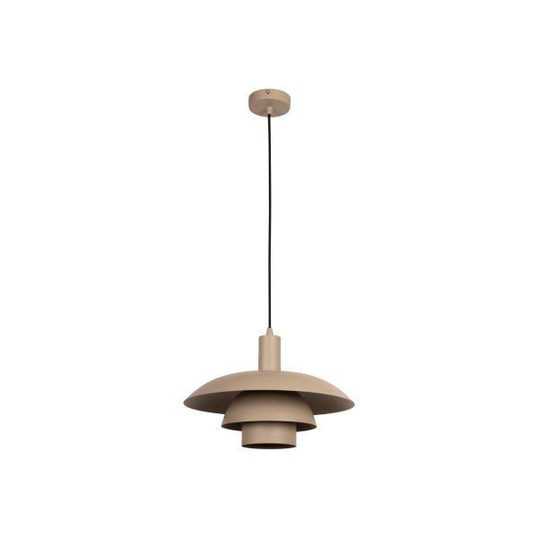 Retro Hängelampe Metall Taupe E27 Ø38 cm rund