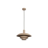 Retro Hängelampe Metall Taupe E27 Ø38 cm rund