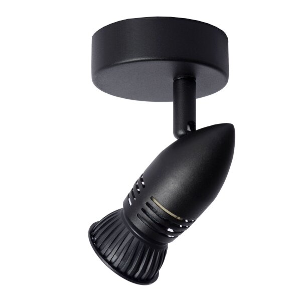 Deckenspot Metall Schwarz GU10 H:13 cm flexibel