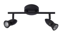 Deckenstrahler Metall Schwarz GU10 H:32 cm flexibel