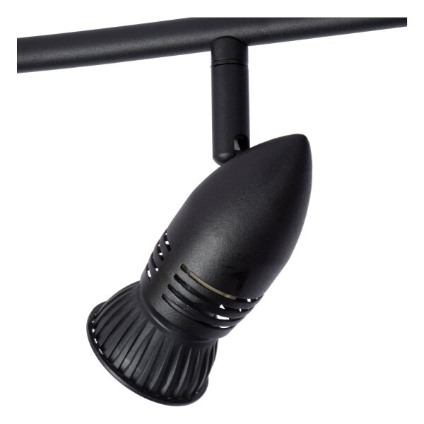 Deckenstrahler flexibel Metall Schwarz GU10 H:76 cm