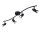 Deckenstrahler flexibel Metall Schwarz GU10 H:76 cm