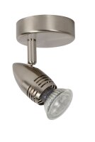 Deckenspot verstellbar Metall Chrom GU10 H:13 cm