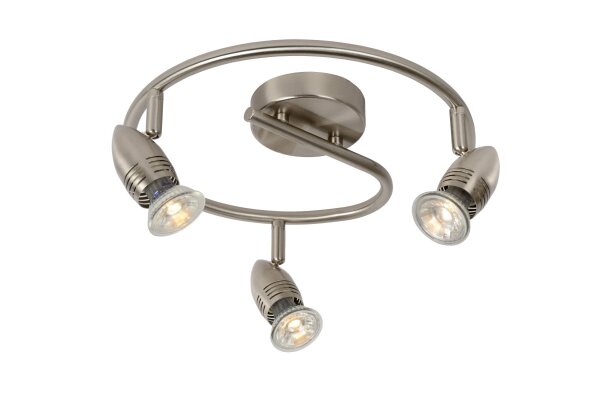 Deckenspot Metall Chrom GU10 B:31 cm flexibel
