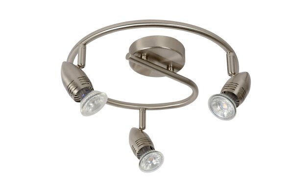 Deckenspot Metall Chrom GU10 B:31 cm flexibel