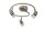 Deckenspot Metall Chrom GU10 B:31 cm flexibel