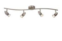 Deckenstrahler Metall Chrom GU10 2700 K H:78 cm