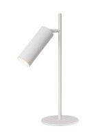 Tischlampe Aluminium Weiß flexibel GU10 H:42 cm