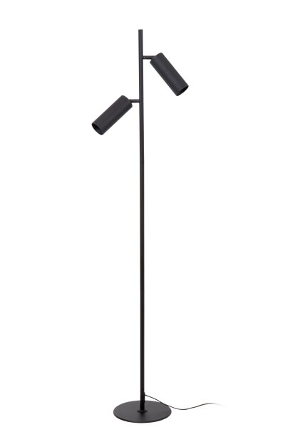 Stehlampe verstellbar Schwarz GU10 H:140 cm Fußschalter