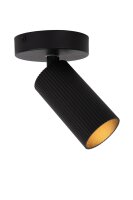 Deckenstrahler Aluminium Schwarz flexibel GU10 B:10 cm