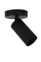 Deckenstrahler Aluminium Schwarz flexibel GU10 B:10 cm