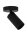 Deckenstrahler Aluminium Schwarz flexibel GU10 B:10 cm