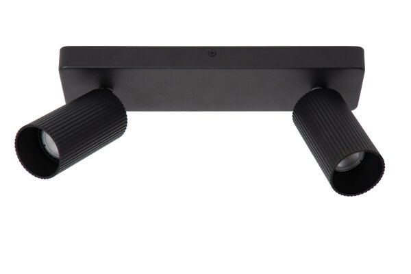 Deckenstrahler flexibel Schwarz 2-flammig GU10