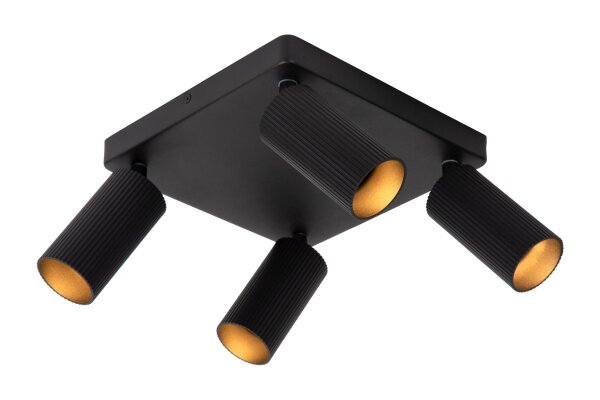 Deckenspot flexibel Schwarz GU10 L:24 cm modern