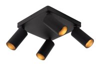 Deckenspot flexibel Schwarz GU10 L:24 cm modern