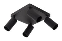 Deckenspot flexibel Schwarz GU10 L:24 cm modern