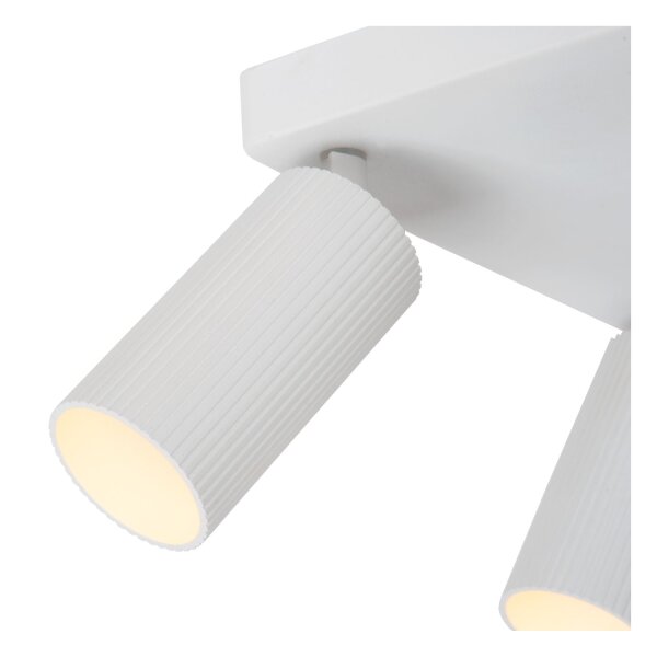 Deckenspot flexibel Weiß 4-flammig GU10 B:24 cm