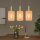 Pendelleuchte Metall Beige Messing 3-flammig E27
