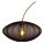 Bogenleuchte Messing Schwarz E27 H:192 cm edel
