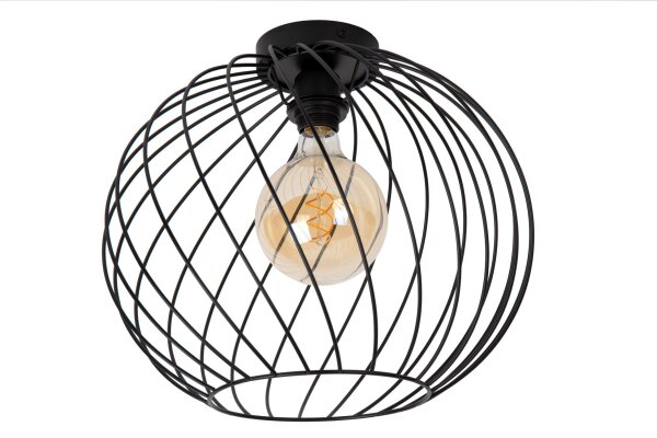 Deckenlampe Metall Schwarz rund Ø40 cm E27 modern