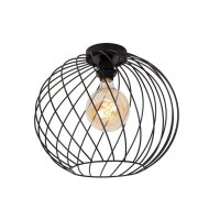 Deckenlampe Metall Schwarz rund Ø40 cm E27 modern