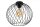 Deckenlampe Metall Schwarz rund Ø40 cm E27 modern