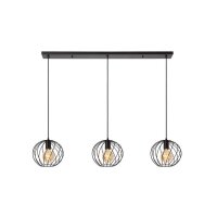 Pendelleuchte Metall Schwarz E27 L:130 cm modern