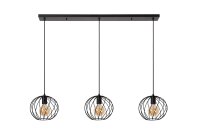 Pendelleuchte Metall Schwarz E27 L:130 cm modern