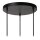 Hängelampe Schwarz B:50 cm E27 modern edel rund