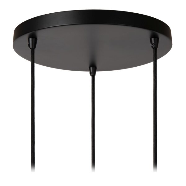 Pendelleuchte Schwarz E27 B:50 cm modern edel rund