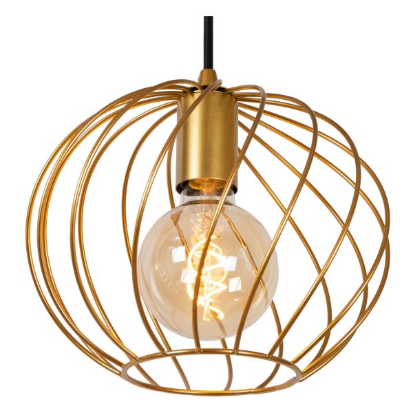 Hängelampe Messing Gitter Ø25 cm E27 modern edel
