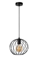 Hängelampe Schwarz Gitter Ø25 cm E27 modern edel