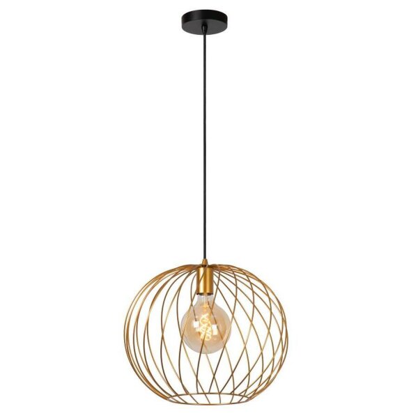 Pendelleuchte Messing Schwarz E27 Ø40 cm modern