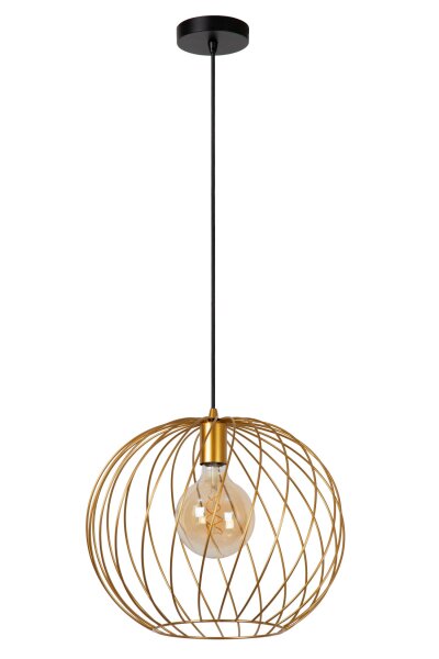 Pendelleuchte Messing Schwarz E27 Ø40 cm modern