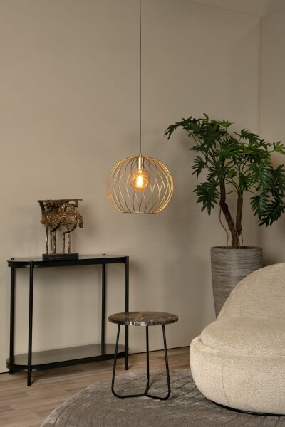 Pendelleuchte Messing Schwarz E27 Ø40 cm modern