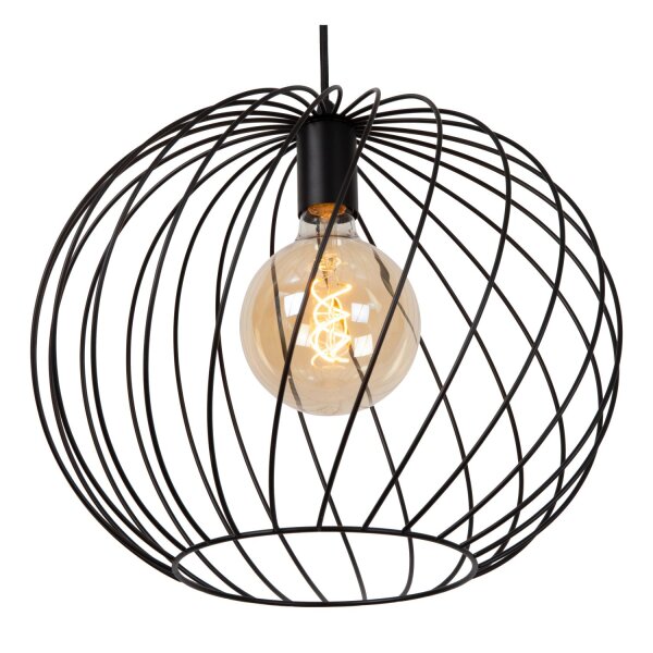 Hängelampe Schwarz E27 Ø40 cm modern edel rund