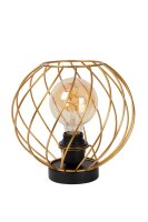 Tischlampe Schwarz E27 H:22,5 cm modern edel rund