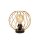 Tischlampe Schwarz E27 H:22,5 cm modern edel rund