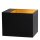 Wandleuchte Schwarz Messing G9 L:8 cm modern edel