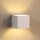 Wandlampe Weiß G9 L:8 cm modern edel Up Down rund