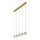 LED Pendelleuchte Glas Messing 2700 K L:84 cm edel